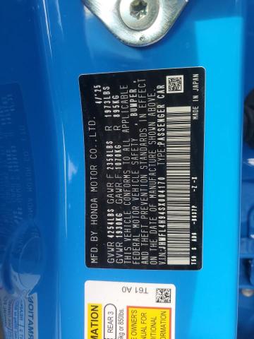 Aukcja sprzedaży 2025 Honda Civic, vin: JHMFL4H94SX004170, numer aukcji: 91171995