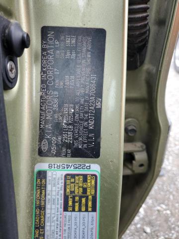 91711115 :رقم المزاد ، KNDJT2A23A7066431 vin ، 2010 Kia Soul مزاد بيع