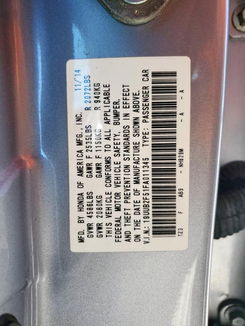 Aukcja sprzedaży 2015 Acura Tlx Tech, vin: 19UUB2F51FA011345, numer aukcji: 91465115