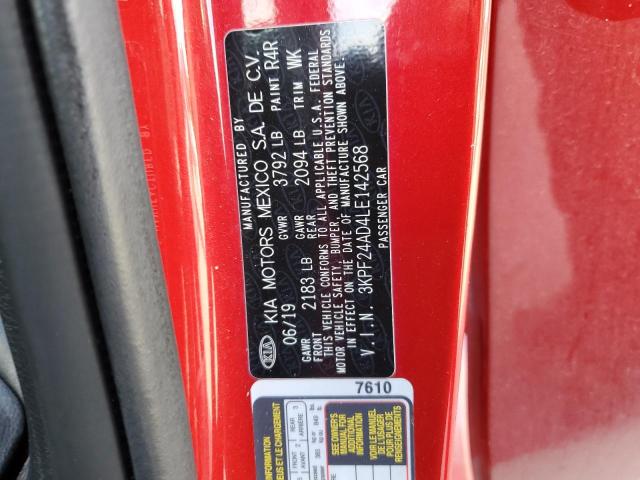 Aukcja sprzedaży 2020 Kia Forte, vin: 3KPF24AD4LE142568, numer aukcji: 93000685