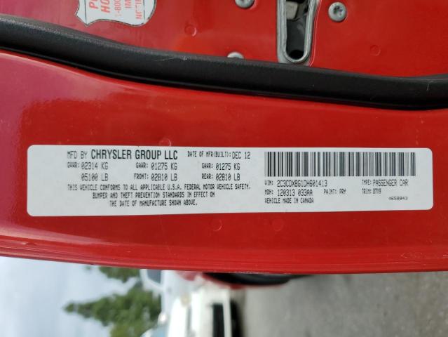 92430175 :رقم المزاد ، 2C3CDXBG1DH601413 vin ، 2013 Dodge Charger Se مزاد بيع