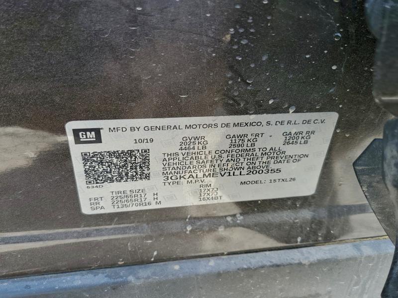 Продаж на аукціоні авто 2020 Gmc Terrain, vin: 3GKALMEV1LL200355, номер лоту: 94113515
