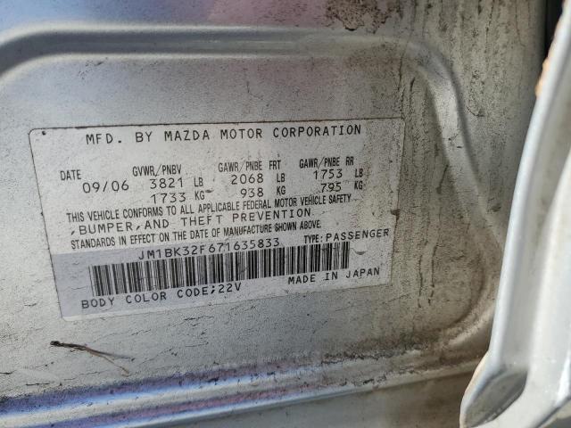 Aukcja sprzedaży 2007 Mazda 3, vin: JM1BK32F671635833, numer aukcji: 91429205