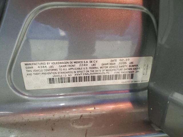 Aukcja sprzedaży 2010 Volkswagen Jetta Se, vin: 3VWTZ8AJXAM662575, numer aukcji: 92519685