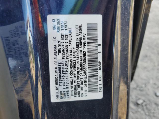 92267685 :رقم المزاد ، 5FNRL5H63EB004962 vin ، 2014 Honda Odyssey مزاد بيع
