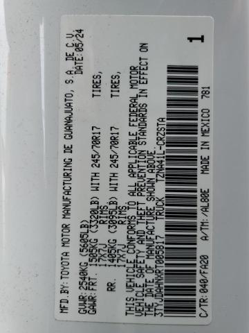 Aukcja sprzedaży 2024 Toyota Tacoma Xtr, vin: 3TYJDAHNXRT005817, numer aukcji: 93510515