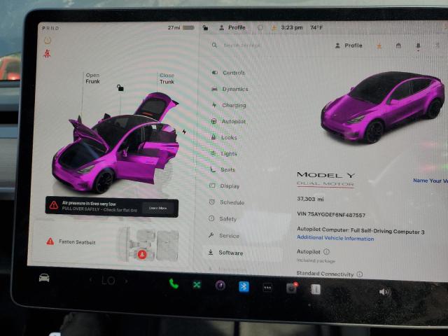 Продажа на аукционе авто 2022 Tesla Model Y, vin: 7SAYGDEF6NF487557, номер лота: 91831595