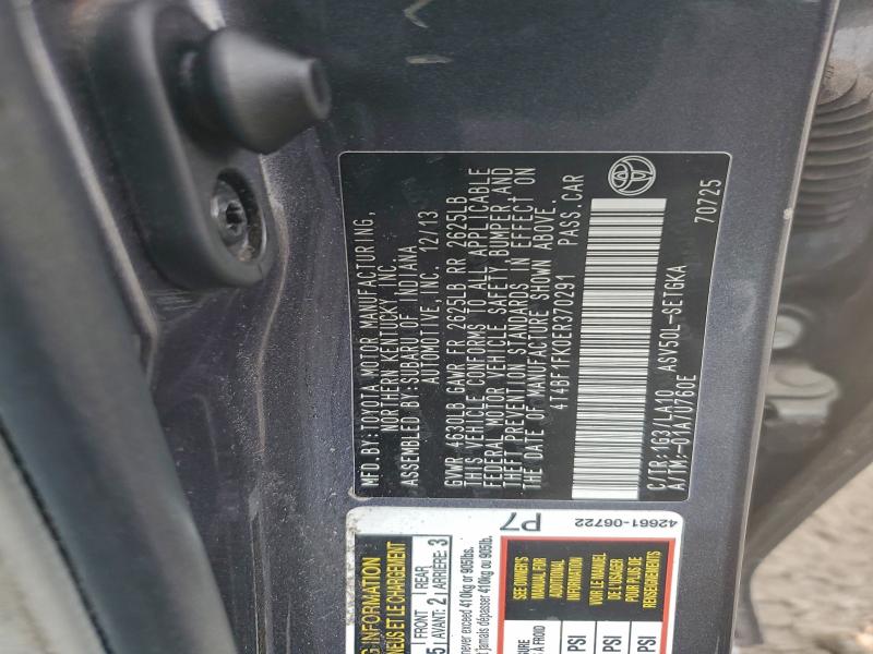 Aukcja sprzedaży 2014 Toyota Camry, vin: 4T4BF1FK0ER370291, numer aukcji: 94438105