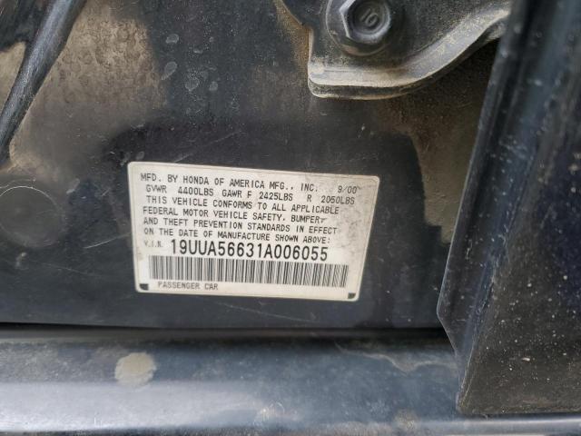93746045 :رقم المزاد ، 19UUA56631A006055 vin ، 2001 Acura 3.2tl مزاد بيع