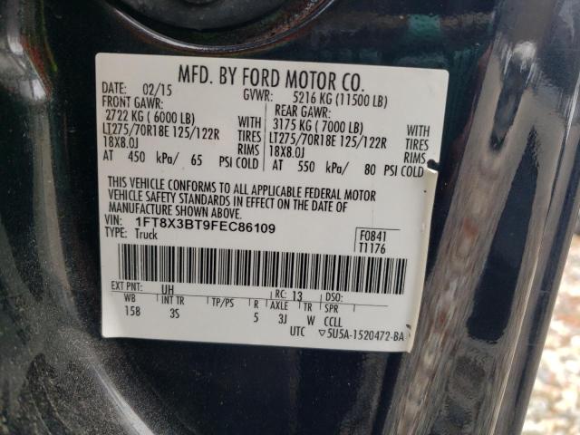 92131205 :رقم المزاد ، 1FT8X3BT9FEC86109 vin ، 2015 Ford F350 Super مزاد بيع