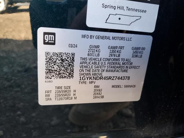Aukcja sprzedaży 2024 Cadillac Xt5, vin: 1GYKNDR45RZ744378, numer aukcji: 93125885