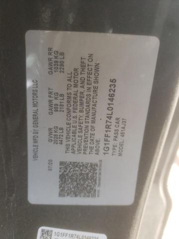 Aukcja sprzedaży 2020 Chevrolet Camaro Lz, vin: 1G1FF1R74L0146235, numer aukcji: 92784625