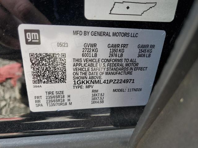 93450075 :رقم المزاد ، 1GKKNML41PZ224971 vin ، 2023 Gmc Acadia مزاد بيع