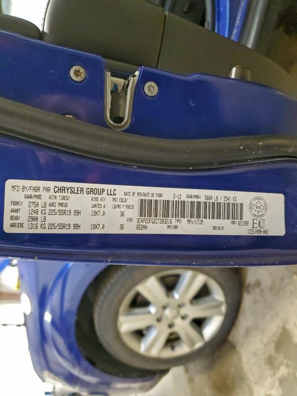Auction sale of the 2012 Dodge Journey R/, vin: 3C4PDDFG2CT283216, lot number: 94120945