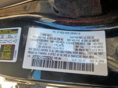 Продажа на аукционе авто 2012 Mazda Cx-9, vin: JM3TB2CA7C0339082, номер лота: 91364565