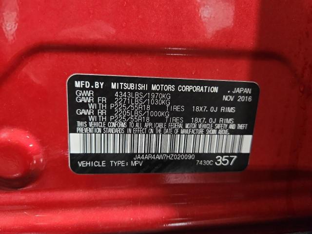 Продаж на аукціоні авто 2017 Mitsubishi Outlander Sport, vin: JA4AR4AW7HZ020090, номер лоту: 91841145