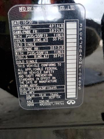 Продажа на аукционе авто 2021 Infiniti Qx50 Luxe, vin: 3PCAJ5BA3MF106695, номер лота: 98845225