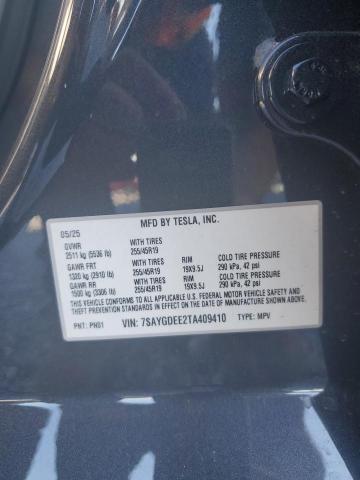 Aukcja sprzedaży 2026 Tesla Model Y, vin: 7SAYGDEE2TA409410, numer aukcji: 91087505