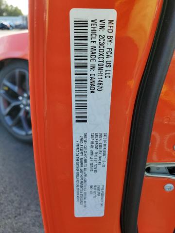 2022 Dodge Charger R/ მანქანა იყიდება აუქციონზე, vin: 2C3CDXCT0NH114670, აუქციონის ნომერი: 92017455