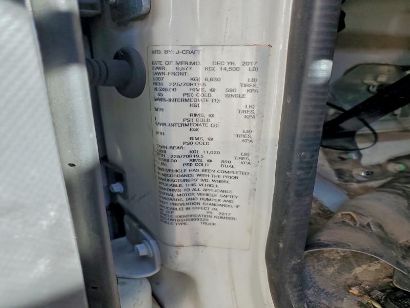 2017 Isuzu Npr Hd მანქანა იყიდება აუქციონზე, vin: 54DC4W1B5HS808229, აუქციონის ნომერი: 93648375
