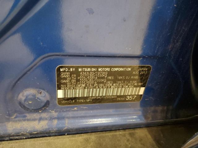 Aukcja sprzedaży 2018 Mitsubishi Outlander Sport, vin: JA4AP3AU7JZ000944, numer aukcji: 90442345