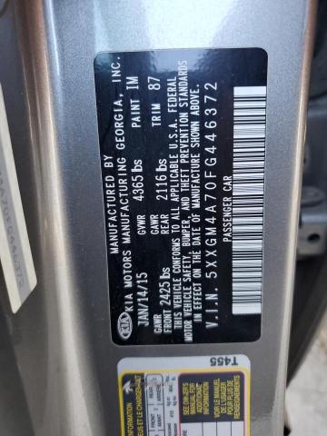 91662975 :رقم المزاد ، 5XXGM4A70FG446372 vin ، 2015 Kia Optima Lx مزاد بيع