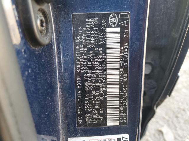 91511295 :رقم المزاد ، 2T1BR32E95C446704 vin ، 2005 Toyota Corolla مزاد بيع
