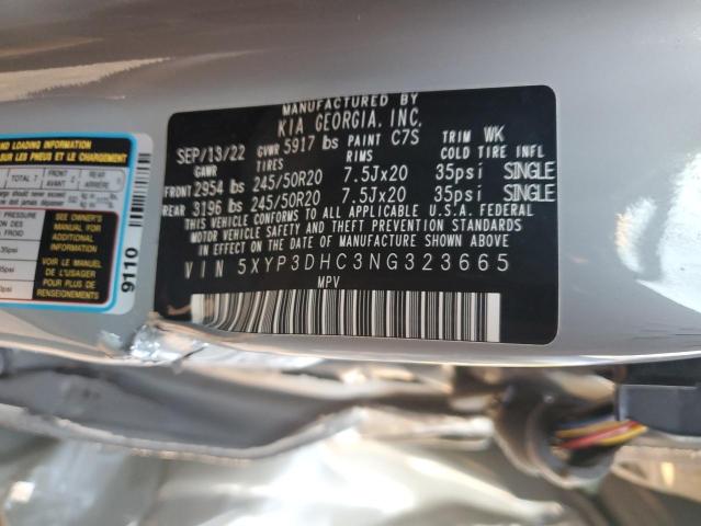 Aukcja sprzedaży 2022 Kia Telluride, vin: 5XYP3DHC3NG323665, numer aukcji: 92421425