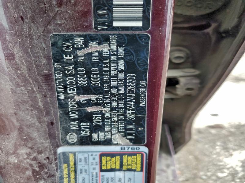 2018 Kia Forte მანქანა იყიდება აუქციონზე, vin: 3KPFK4A74JE268209, აუქციონის ნომერი: 91287415