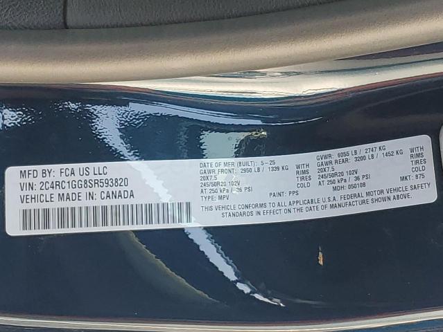 Продаж на аукціоні авто 2025 Chrysler Pacifica L, vin: 2C4RC1GG8SR593820, номер лоту: 90901745