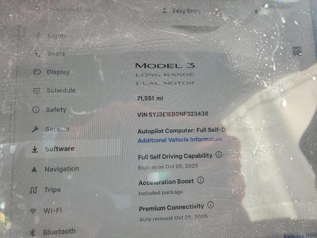 90819655 :رقم المزاد ، 5YJ3E1EB0NF323438 vin ، 2022 Tesla Model 3 مزاد بيع