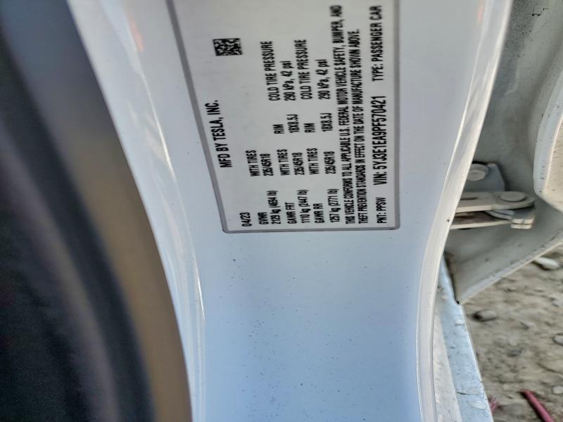 Aukcja sprzedaży 2023 Tesla Model 3, vin: 5YJ3E1EA9PF570421, numer aukcji: 93956045