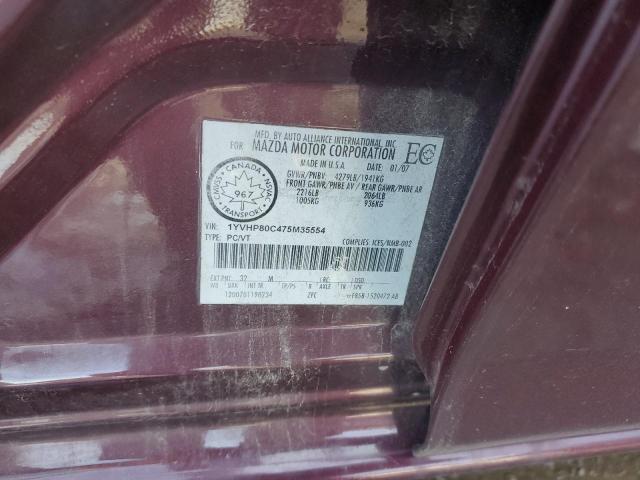 Продажа на аукционе авто 2007 Mazda 6, vin: 1YVHP80C475M35554, номер лота: 85438655
