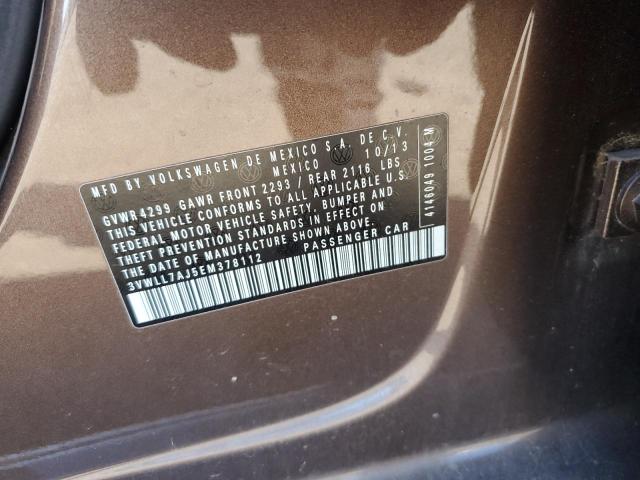 Продаж на аукціоні авто 2014 Volkswagen Jetta, vin: 3VWLL7AJ5EM378112, номер лоту: 91039635
