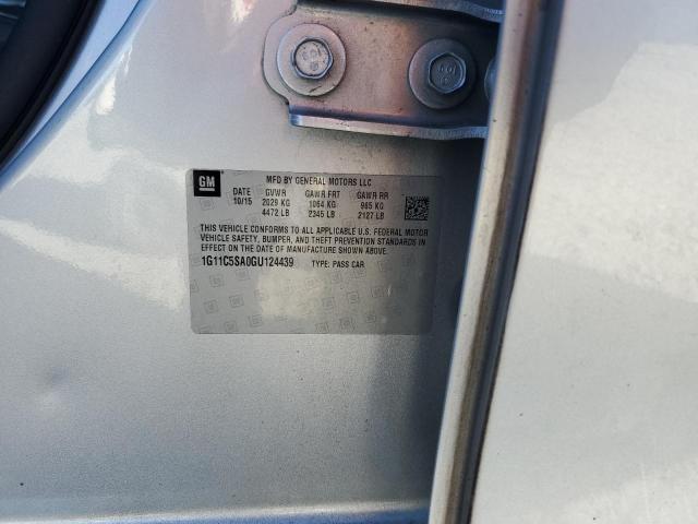 Продаж на аукціоні авто 2016 Chevrolet Malibu Lim, vin: 1G11C5SA0GU124439, номер лоту: 92186085
