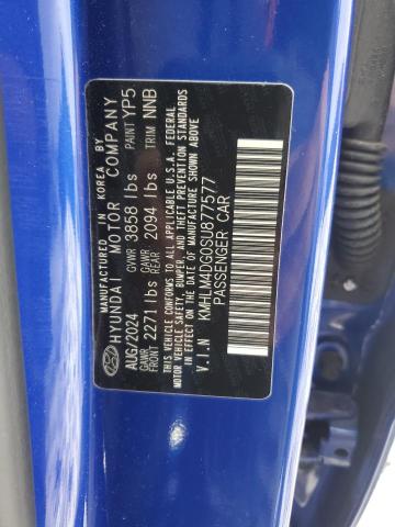 90527585 :رقم المزاد ، KMHLM4DG0SU877577 vin ، 2025 Hyundai Elantra مزاد بيع