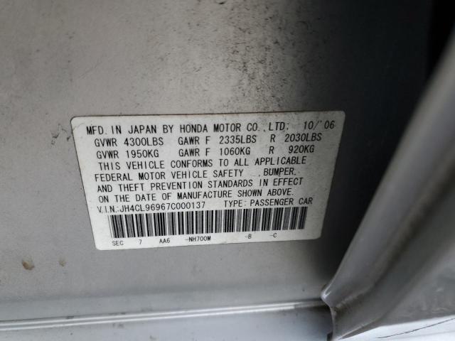90546815 :رقم المزاد ، JH4CL96967C000137 vin ، 2007 Acura Tsx مزاد بيع