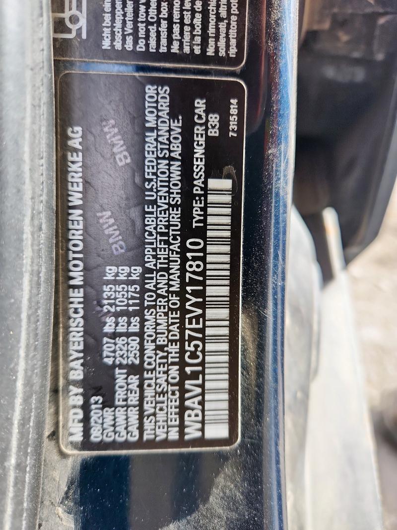 93697245 :رقم المزاد ، WBAVL1C57EVY17810 vin ، 2014 Bmw X1 Xdrive2 مزاد بيع