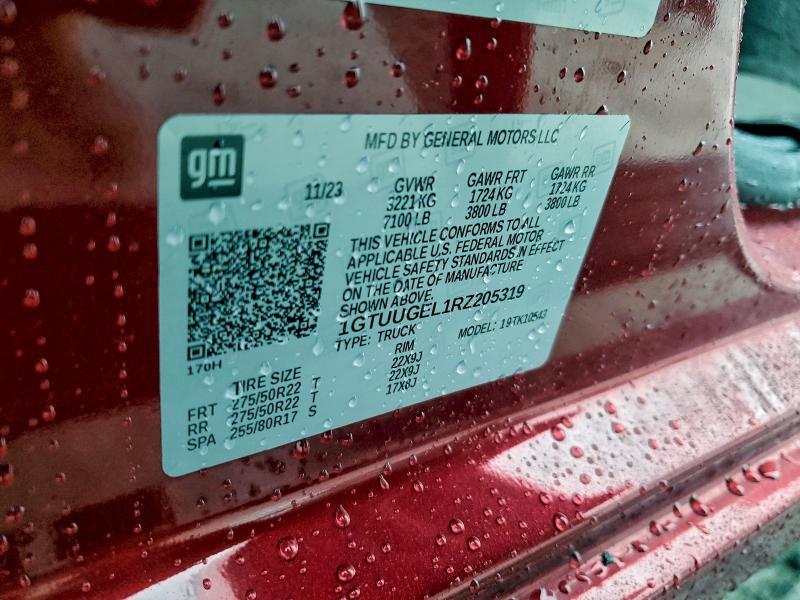 Aukcja sprzedaży 2024 Gmc Sierra, vin: 1GTUUGEL1RZ205319, numer aukcji: 94265845
