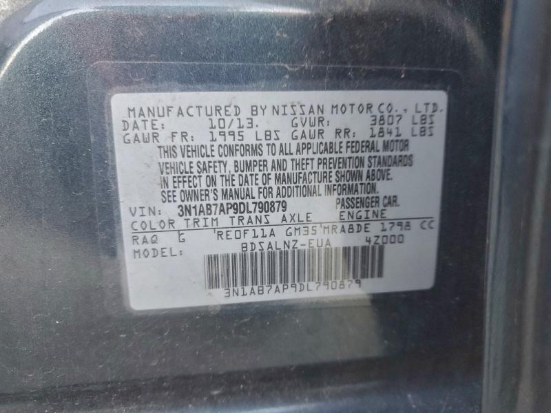 Aukcja sprzedaży 2013 Nissan Sentra, vin: 3N1AB7AP9DL790879, numer aukcji: 94312965