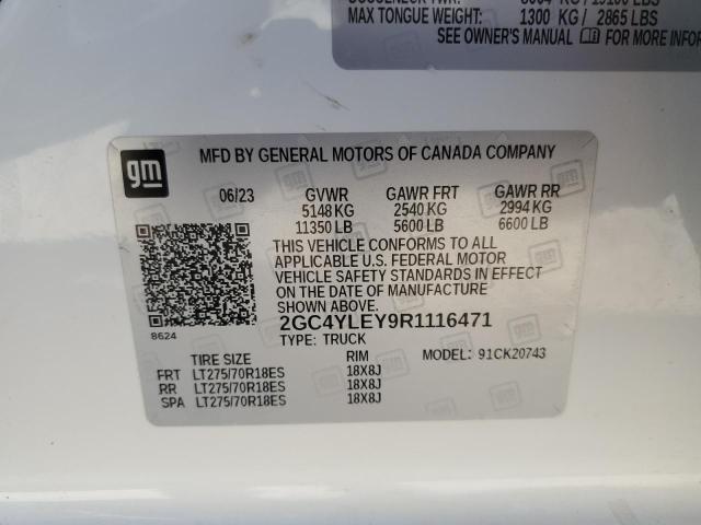 2024 Chevrolet Silverado მანქანა იყიდება აუქციონზე, vin: 2GC4YLEY9R1116471, აუქციონის ნომერი: 92617295