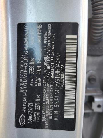 Aukcja sprzedaży 2021 Hyundai Elantra, vin: 5NPLM4AG1MH043467, numer aukcji: 89847735