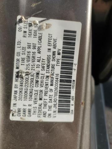 Aukcja sprzedaży 2006 Honda Cr-v, vin: JHLRD78826C008416, numer aukcji: 93002895