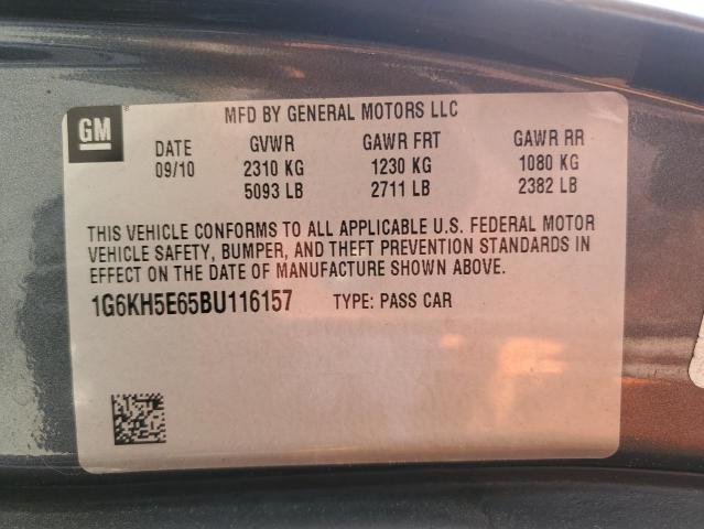 87184355 :رقم المزاد ، 1G6KH5E65BU116157 vin ، 2011 Cadillac Dts Premiu مزاد بيع