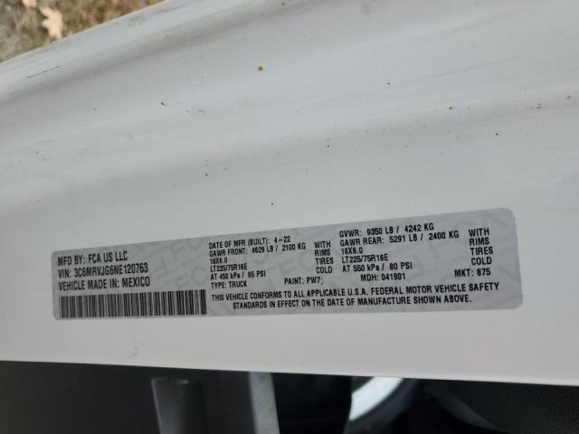 Aukcja sprzedaży 2022 Ram Promaster, vin: 3C6MRVJG6NE120763, numer aukcji: 92258945