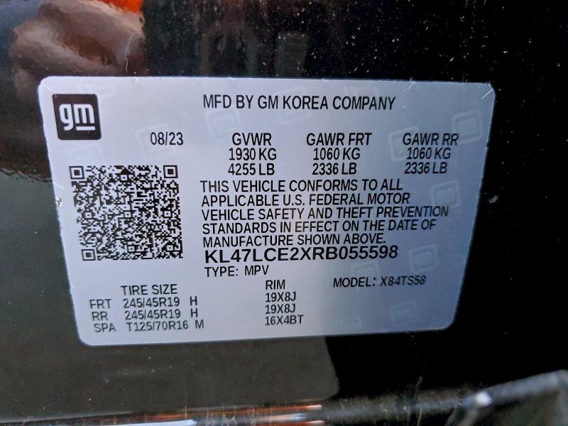 94114625 :رقم المزاد ، KL47LCE2XRB055598 vin ، 2024 Buick Envista مزاد بيع