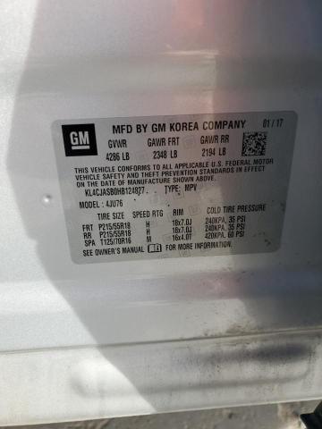 Aukcja sprzedaży 2017 Buick Encore, vin: KL4CJASB0HB124827, numer aukcji: 93280785