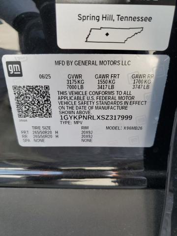 Продаж на аукціоні авто 2025 Cadillac Lyriq, vin: 1GYKPNRLXSZ317999, номер лоту: 91195875