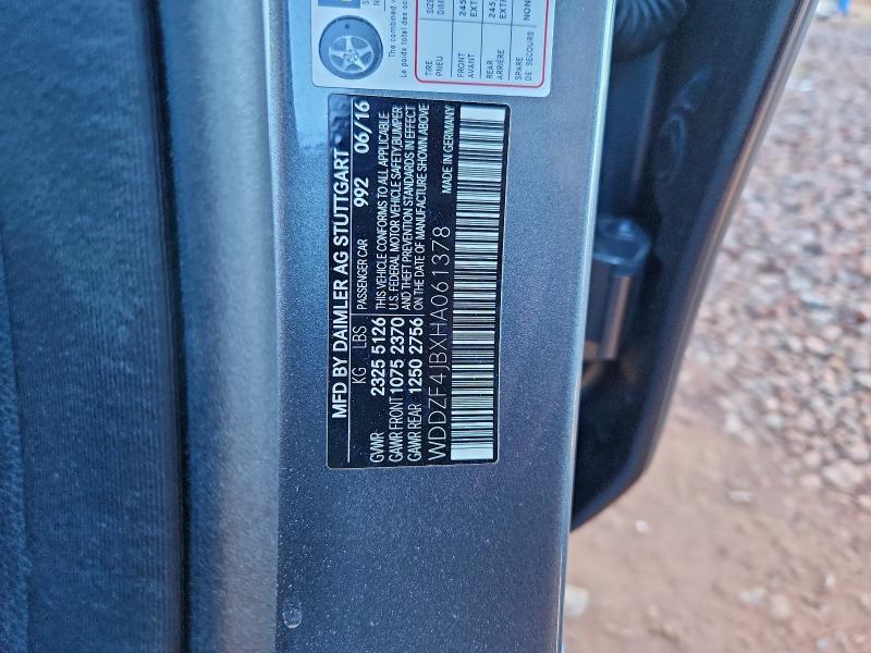 Продаж на аукціоні авто 2017 Mercedes-benz E 300, vin: WDDZF4JBXHA061378, номер лоту: 94575135