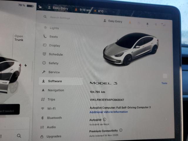 Продажа на аукционе авто 2023 Tesla Model 3, vin: LRW3E1FA6PC843047, номер лота: 90606955